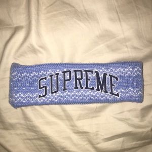 Supreme headband new era light blue